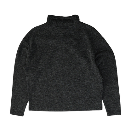 Gray Solid Sweatshirt Pullover