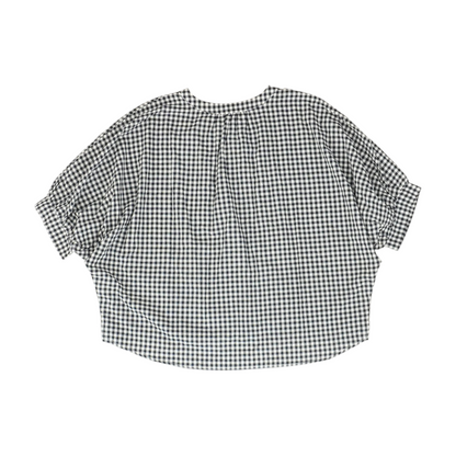Navy Check Button Down