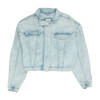 Abercrombie & Fitch Blue Solid Denim Jacket – Image 1