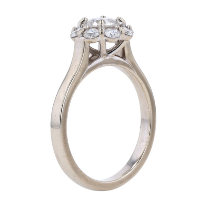 9/10 ctw 14K White Gold Diamond Engagement Ring