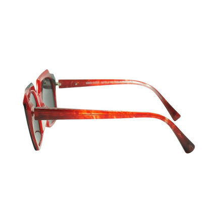 Red A03121 Geometric Sunglasses