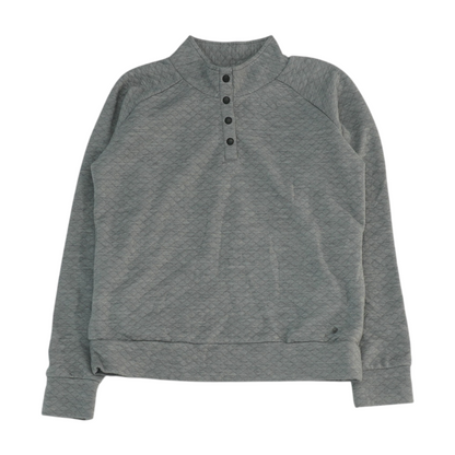 Gray Solid Sweatshirt Pullover