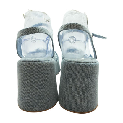 Blue Platform Sandals