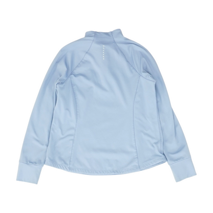Blue Solid 1/4 Zip Pullover