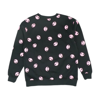 Black Graphic Sweatshirt Pullover