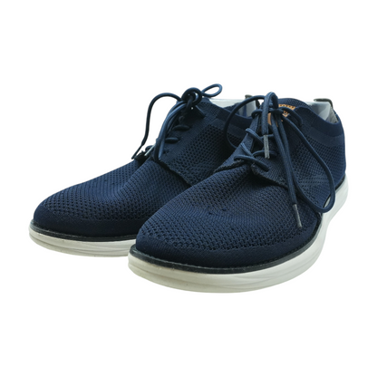 Navy Lace-Up Dress Shoes