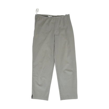 Tan Solid Chino Capris