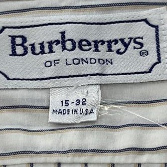 Vintage White Striped Long Sleeve Button Down