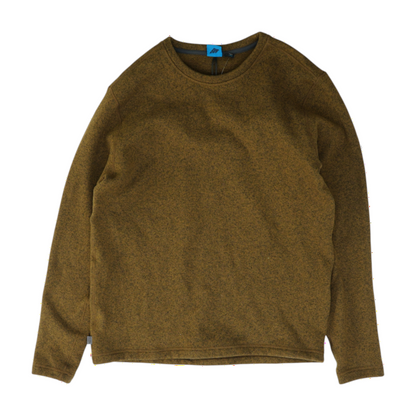 Brown Solid Pullover Sweater