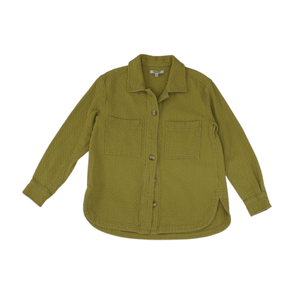 Green Button Down