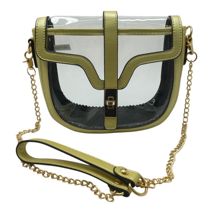 Gold Transparent Stadium Bag