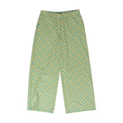 Green Geometric Pants