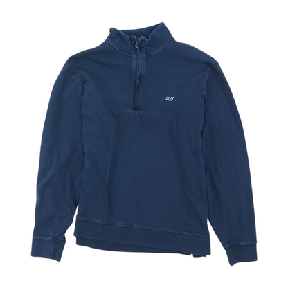 Navy Solid 1/4 Zip Pullover