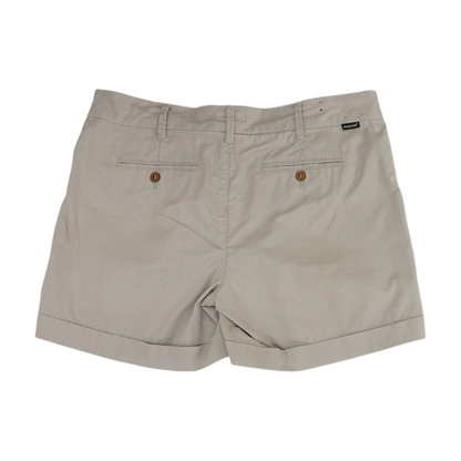 Gray Solid Chino Shorts