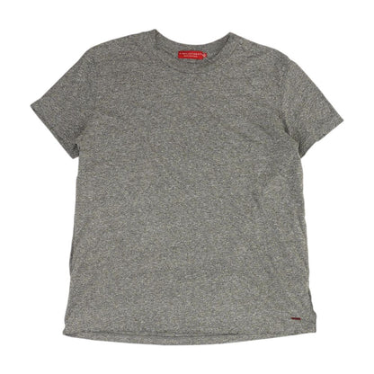 Gray Solid Crewneck T-Shirt