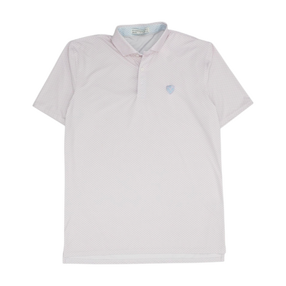 Pink Print Short Sleeve Polo