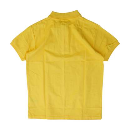 Yellow Solid Short Sleeve Polo