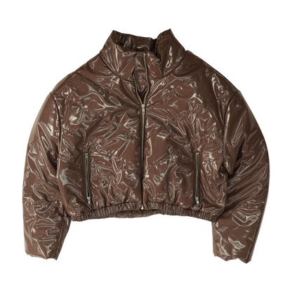 Brown Solid Jacket