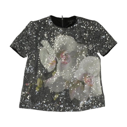 Black Floral Blouse