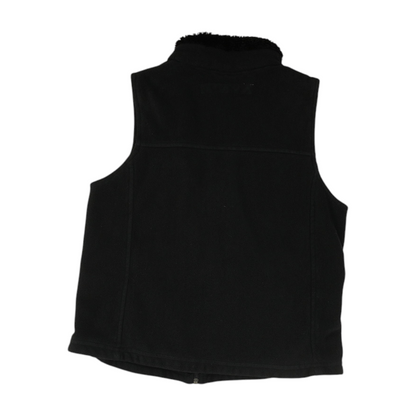 Black Solid Active Vest