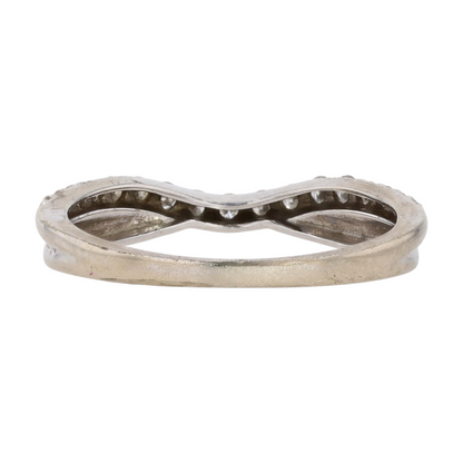 1/5 ctw 10K White Gold Diamond Band Ring