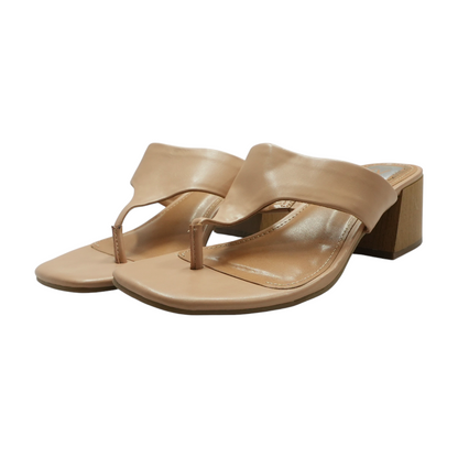 Nude Block Heels