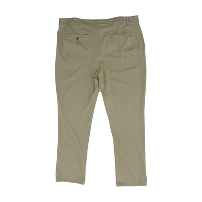 Khaki Solid Casual Pants