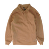 Brown Solid 1/4 Zip Pullover
