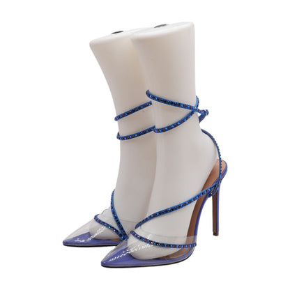 Blue Stiletto Heels