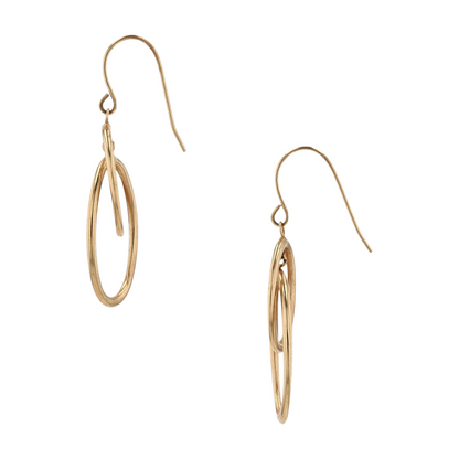 10K Yellow Gold Dangle Earrings