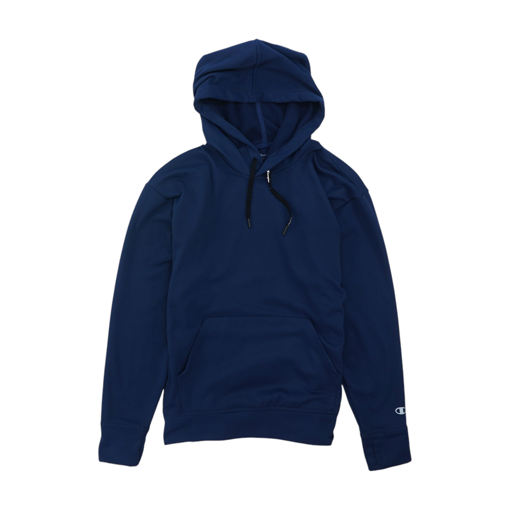 Navy Solid Hoodie Pullover