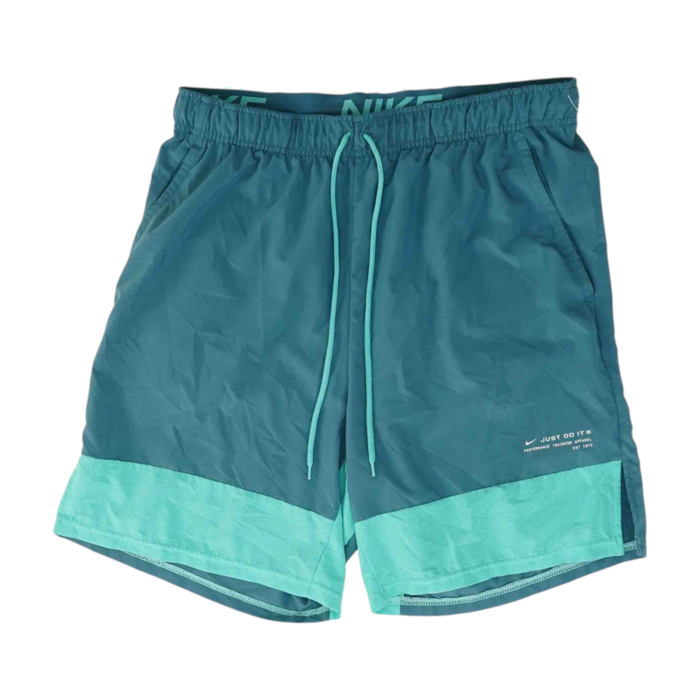 Blue Color Block Active Shorts