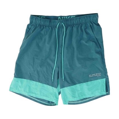 Blue Color Block Active Shorts