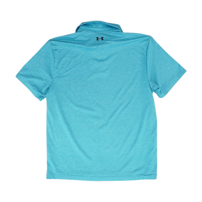 Blue Striped Short Sleeve Polo