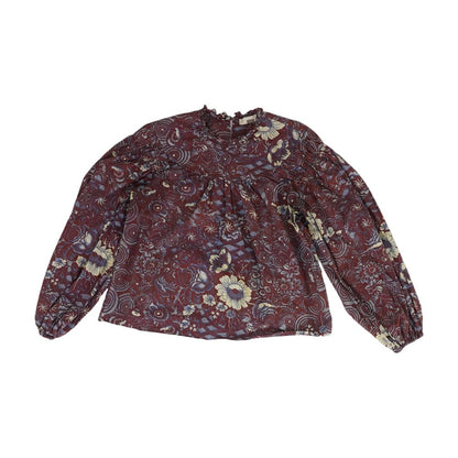 Multi Floral Long Sleeve Blouse