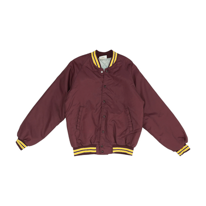 Vintage Burgundy Milbank Bulldogs Solid Jacket