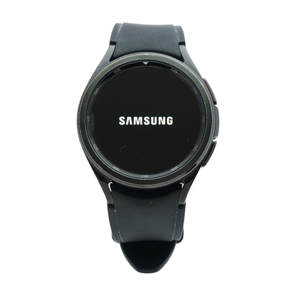43mm Galaxy Watch6 Classic Black Smartwatch Black Band Small