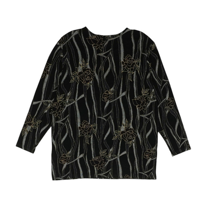 Black Floral Blouse