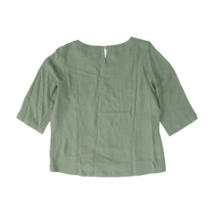 Green Petite Blouse