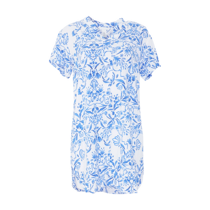 White Floral Mini Dress