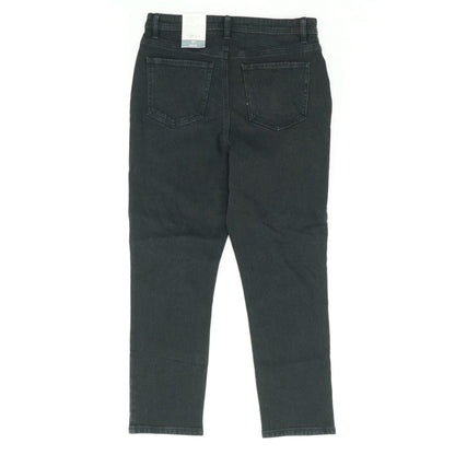 Black Solid High Rise Slim Leg Jeans