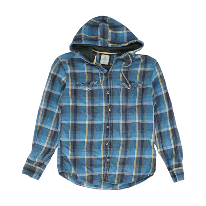 Blue Plaid Long Sleeve Button Down