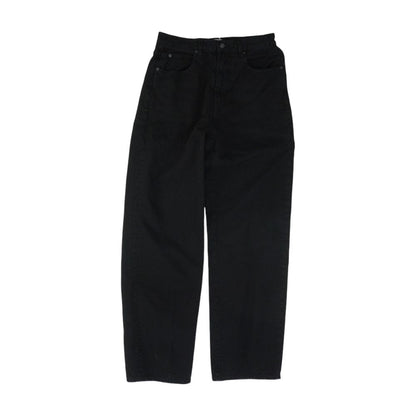 Black High Rise Wide Leg Jeans