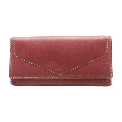 Red American Wallet with Removable Coin Purse