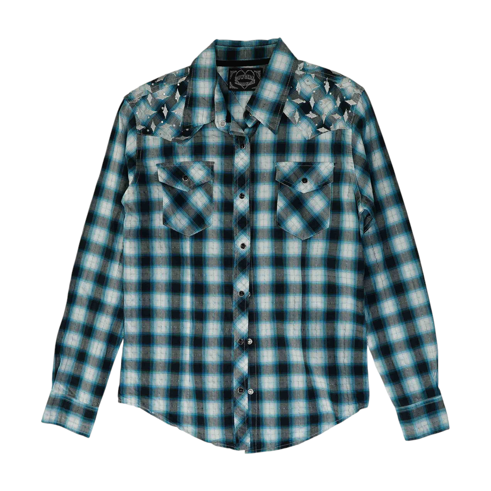 Blue Plaid Button Down