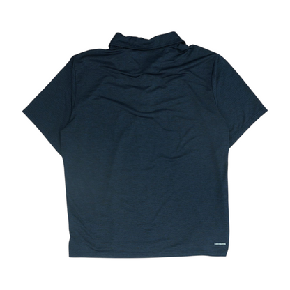 Navy Solid Short Sleeve Polo