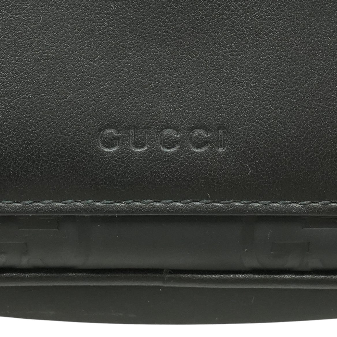 GG Rubber Effect Crossbody Bag in Black
