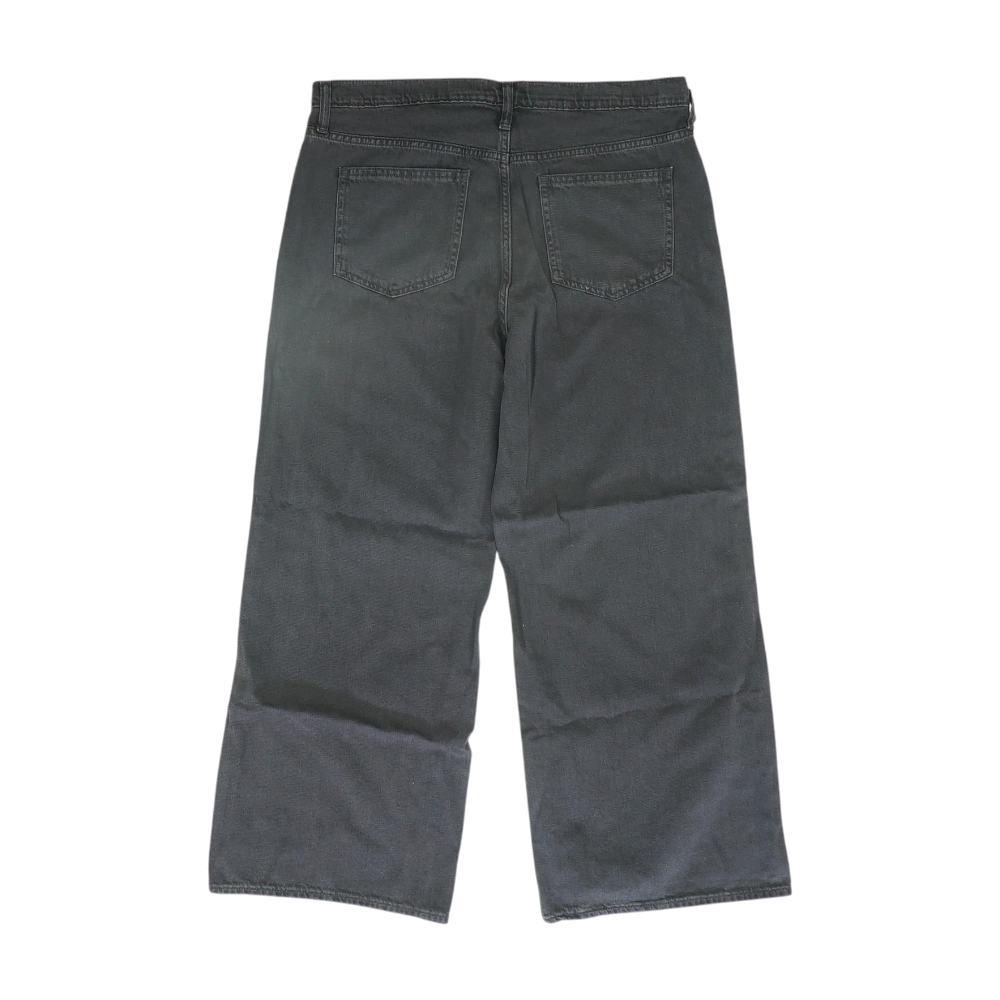 Black Plus Size Wide Leg Jeans