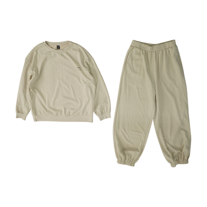 Beige Solid Active Set