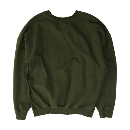 Green Solid Sweatshirt Pullover
